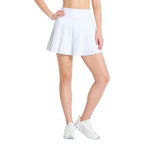 all in motion Pants - All in Motion Women's White High Rise Pleated Athletic Skort Size Large